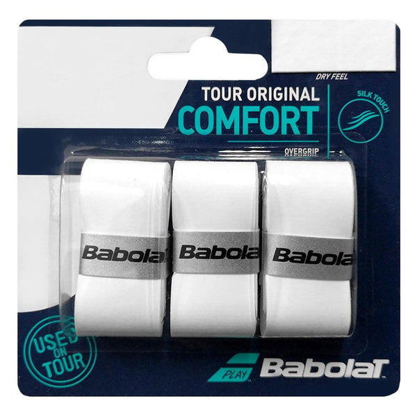 Babolat Tour Original Overgrip 3 Pack White Merchant of Tennis