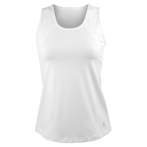 NEW Sofibella Women's SMALL Bliss Racerback Tennis Tank White fitted  stretch