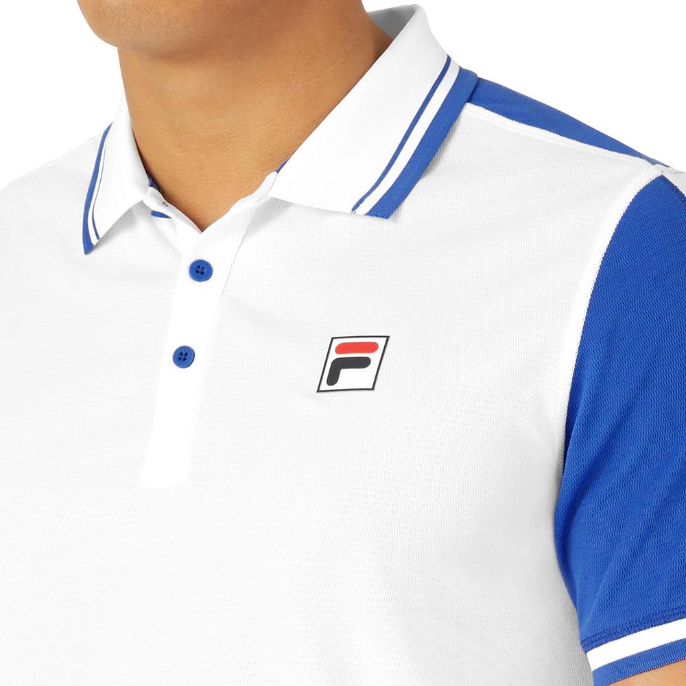 Fila Men's LA Finale Short Sleeve Polo - White/ Dazzling Blue – Merchant of  Tennis