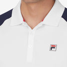 Fila Men's Heritage Essentials Polo - White/Fila Navy