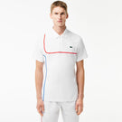 Lacoste Men's Ultra Dry Pique Tennis Polo - White