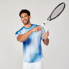 Sofibella Men's Energy Dots Short Sleeve - White/Blue