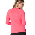 Lucky in Love Women's Essentials High Low Breezy Longsleeve - Coral