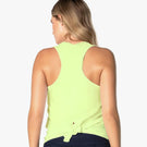 Lucky in Love Women's Electric Toile Easy Game Tie Back Tank - Lemon Frost