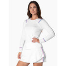 Lucky In Love Women's Winning Streak Longsleeve - White