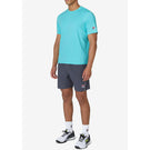 Fila Men's Essentials Short Sleeve Tennis Crew - Blue Radiance Heather