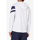 Fila Men's Essentials Longsleeve Hoodie - White/Fila Navy