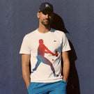 Lacoste Men's Novak Djokovic Cap and Tee Set - White/Navy