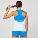 Sofibella Women's New Wave Racerback Tank - White/Blue