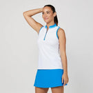 Sofibella Women's New Wave Sleeveless Top - White/Blue