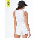 Lucky In Love Women's Essentials Chill Out Tank - White