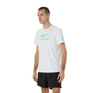 Asics Men's Court Graphic Tee - Brilliant White/New Leaf