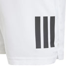 adidas Junior Club 3 Stripe Short - White