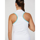 Sofibella Women's On the Dot Racerback Polo - White/Air