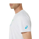 Asics Men's Court Graphic Tee - Brilliant White/New Leaf