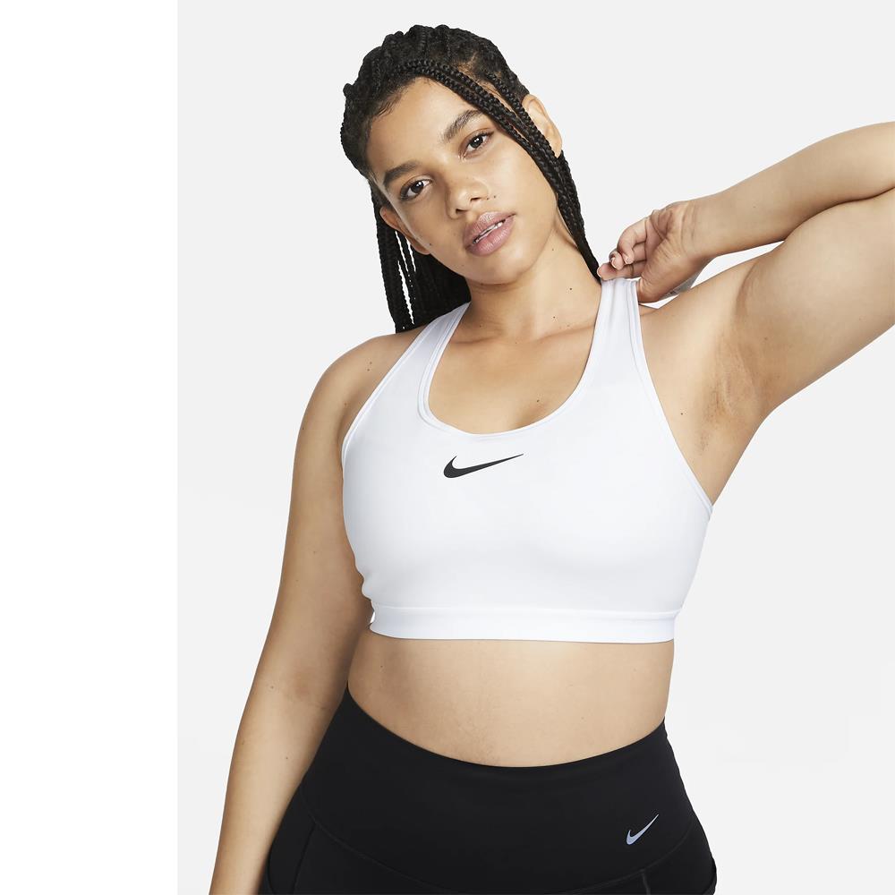 Nike Women's Swoosh High Support Sports Bra - White – Merchant of Tennis