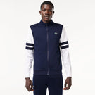 Lacoste Men's Striped Tennis Jacket - Navy Blue/White