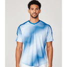 Sofibella Men's Energy Dots Short Sleeve - White/Blue