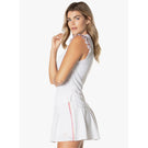 Lucky in Love Women's Shockin' Classics High Waist Stripe Skort - White