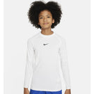 Nike Boys Pro Longsleeve Top - White