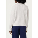 Fila Women's Casa Baseline Chunky V-Neck Sweater - White