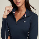 Wilson Women's Brentwood 1/2 Zip Longsleeve - Classic Navy