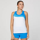 Sofibella Women's New Wave Racerback Tank - White/Blue