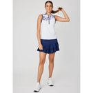 Sofibella Women's Lilac Dream Sleeveless Zip Polo - Cloud Cover