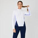 Sofibella Women's Lilac Dream 1/4 Zip Longsleeve - White