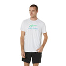 Asics Men's Court Graphic Tee - Brilliant White/New Leaf