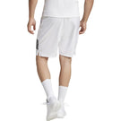 adidas Men's Club 3 Stripe 9" Short - White/Black