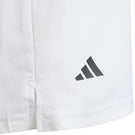 adidas Junior Club 3 Stripe Short - White