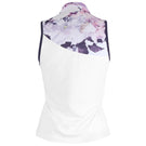 Sofibella Women's Lilac Dream Sleeveless Zip Polo - Cloud Cover