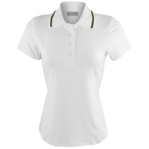 Lija Women's Don't Stop Me Now Classic Polo - White/Olive