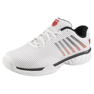 K-Swiss Men's Hypercourt Express 2 - 2E Width - White/Mars Red