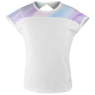 Sofibella Girls Watercolor Cap Sleeve Top - White/Watercolour