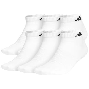 adidas Men's Superlite 3.0 Low Cut 6 Pack Socks - White/Black