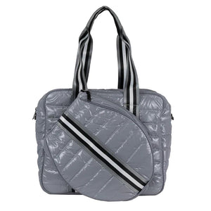 preneLOVE Tennis Puffer Bag - Grey