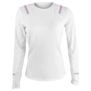 Lucky In Love Women's Winning Streak Longsleeve - White