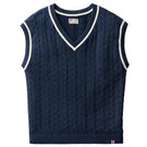 Fila Men's Casa Baseline Cable Knit Vest - Fila Navy