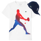 Lacoste Men's Novak Djokovic Cap and Tee Set - White/Navy