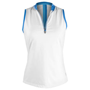 Sofibella Women's New Wave Sleeveless Top - White/Blue