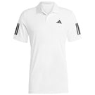 adidas Men's Club 3 Stripe Tennis Polo - White