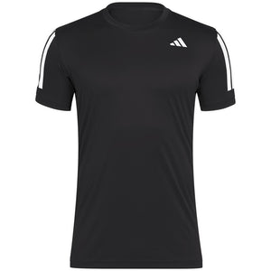 adidas Men's Club 3 Stripe Tee - Black