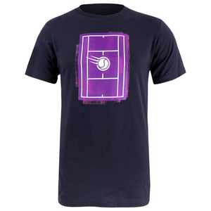 Merchant of Tennis Unisex Grunge Court Tee - Navy