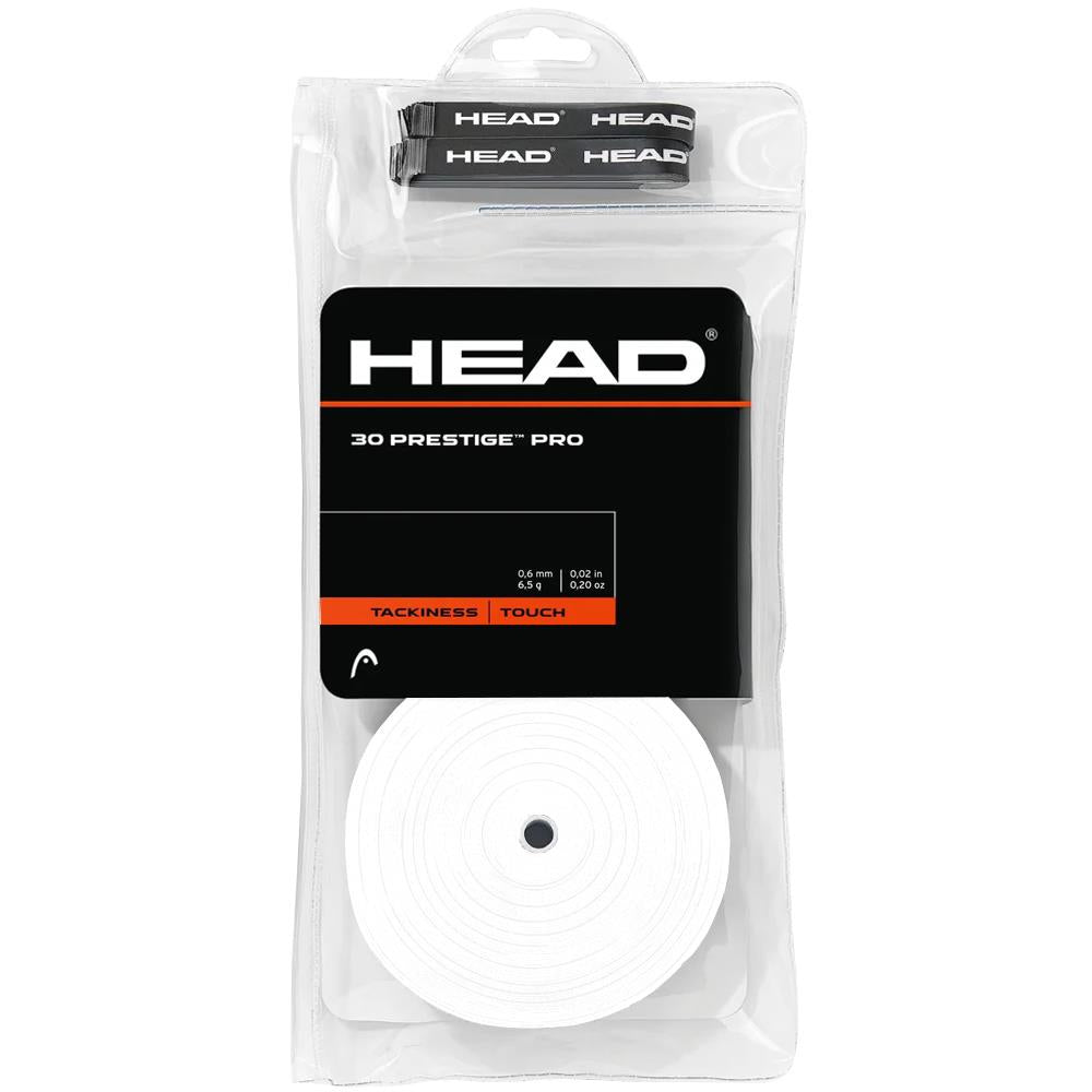 Head Prestige Pro Overgrip - 30 Pack - White