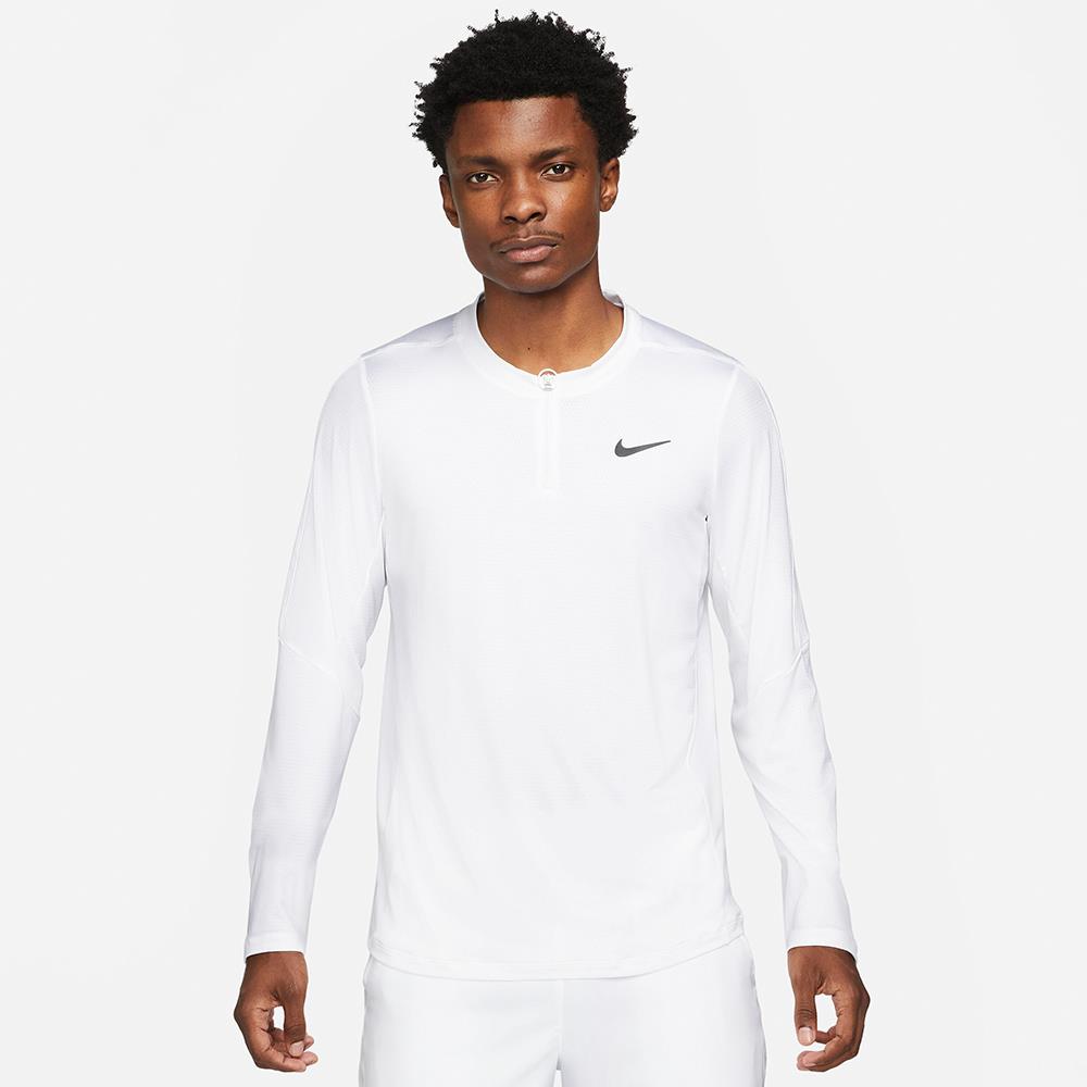 Nike Men's Advantage 1/2 Zip Longsleeve - White – Merchant of Tennis
