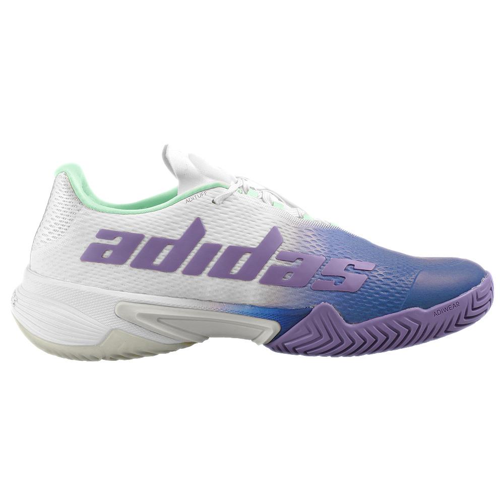 Adidas Barricade Tennis Shoes - Women's - Lucid Blue / Violet Fusion / Pulse Mint - 9