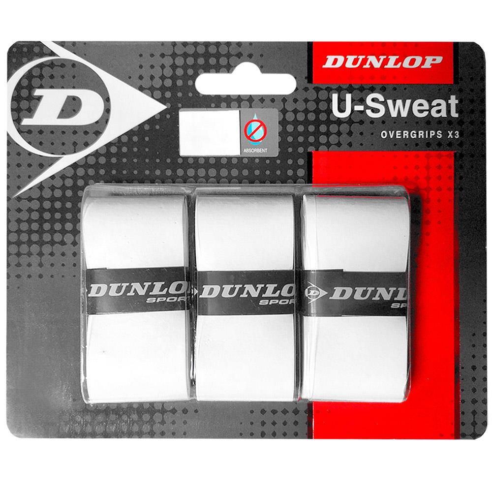 Dunlop U-Sweat Overgrip - 3 Pack - White – Merchant of Tennis