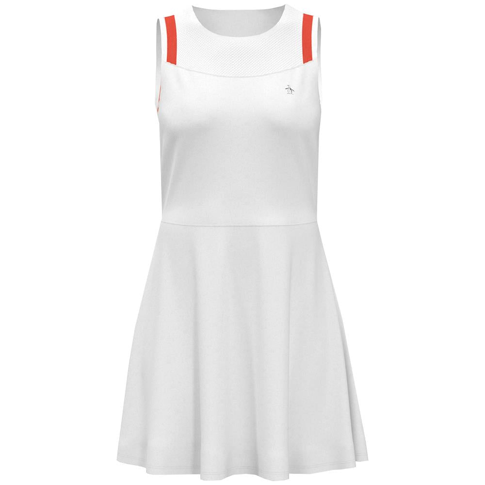 Penguin Women s Illusion Mesh Dress Bright White Merchant of